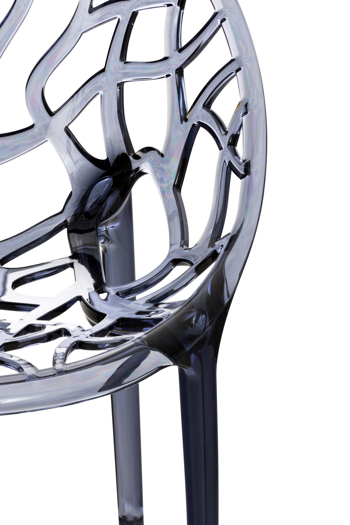 Stapelstoel Crystal grijs grau