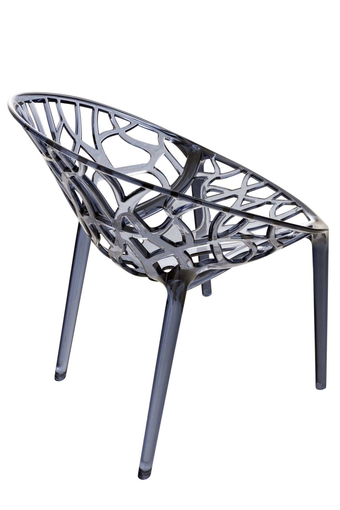 Stapelstoel Crystal grijs grau