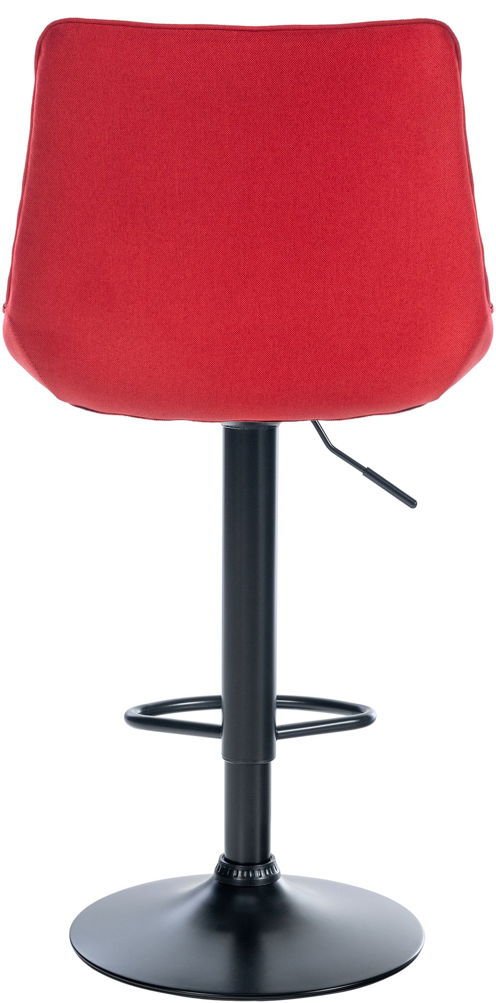 Barkruk Toni Stof rood,zwart rot
