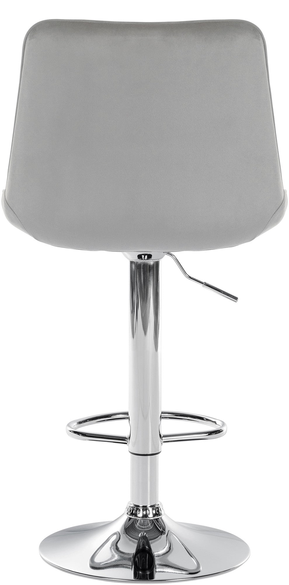 Barhocker Toni Samt chrom grau