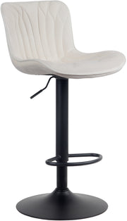 Barkruk Linus creme,Fluweel creme