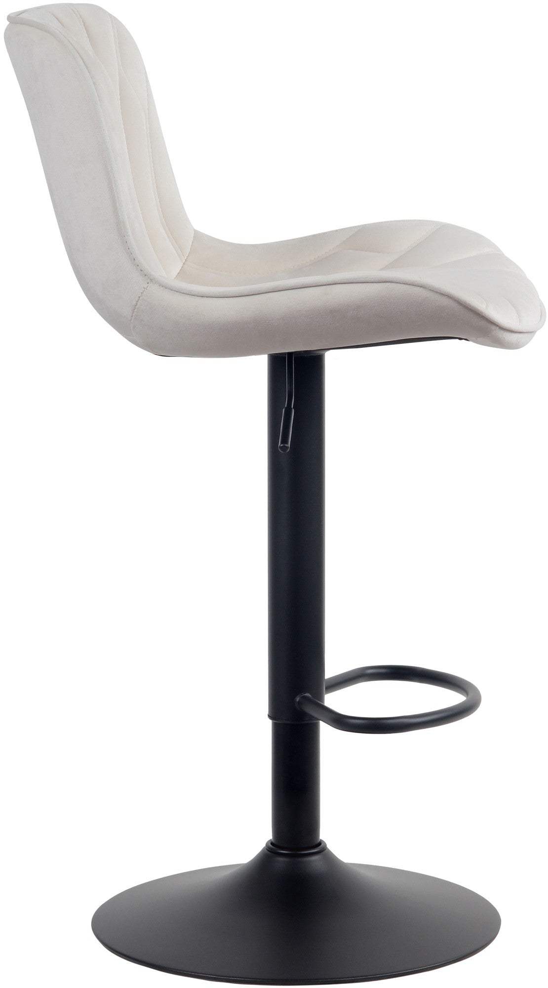 Barkruk Linus creme,Fluweel creme