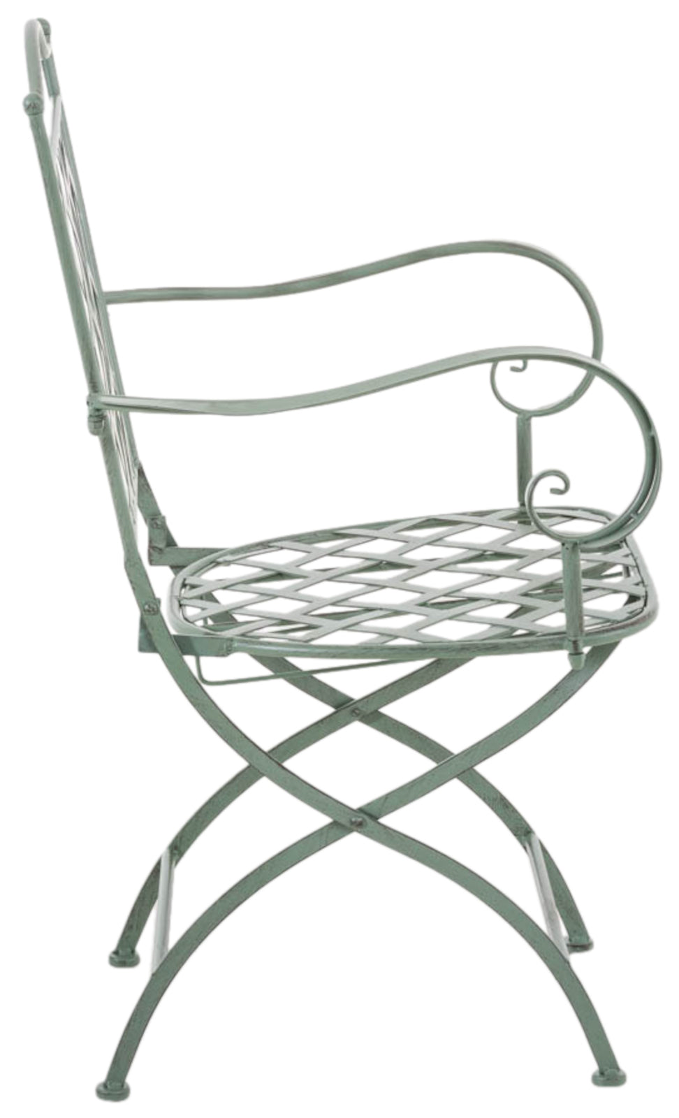 Set van 2 tuinstoelen Adara antiek/groen antik-grün