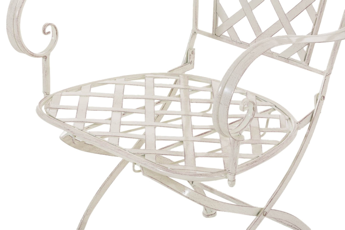 Set van 2 tuinstoelen Adara antiek/creme antik-creme