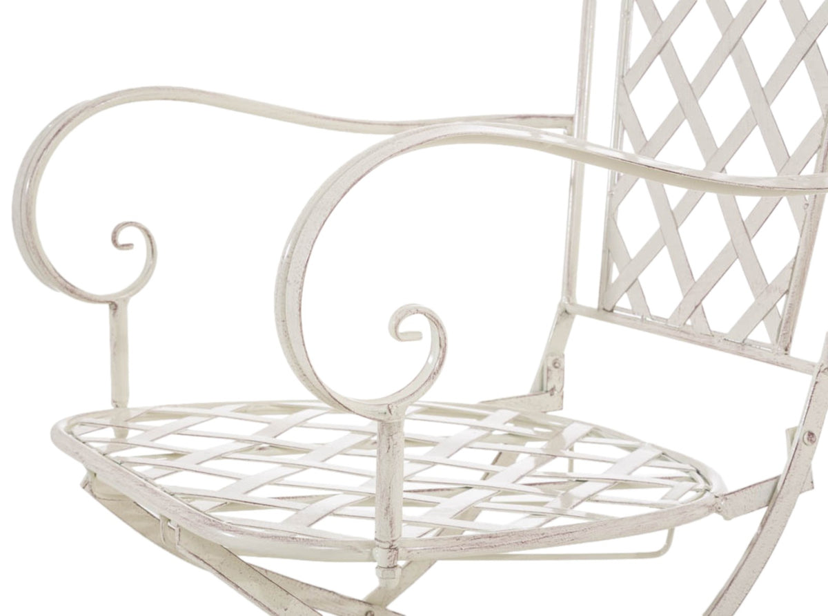 Set van 2 tuinstoelen Adara antiek/creme antik-creme