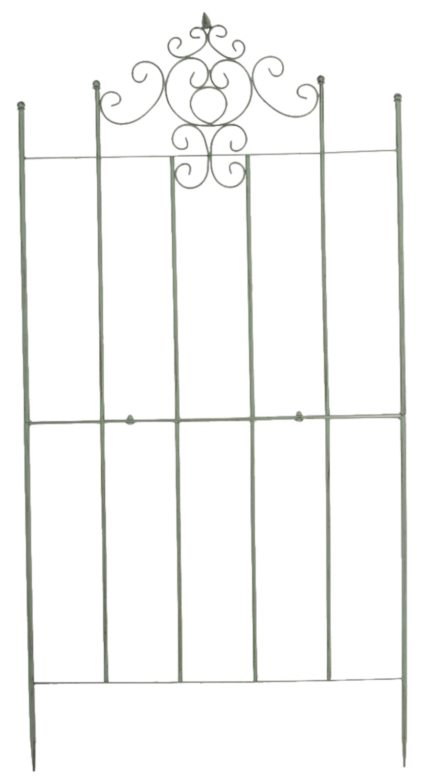 Set van 2 Trellis Paula 170 x 86 cm antiek/groen antik-grün
