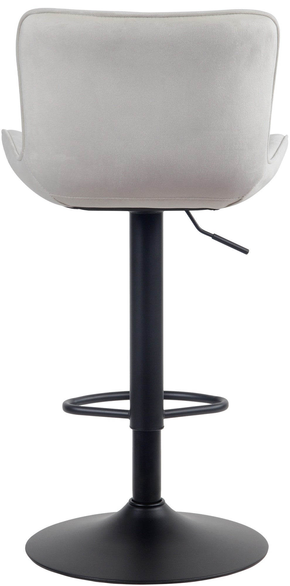 Set van 2 barkrukken Linus creme,Fluweel creme