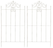 Set van 2 Trellis Paula 170 x 86 cm antiek/wit antik weiß