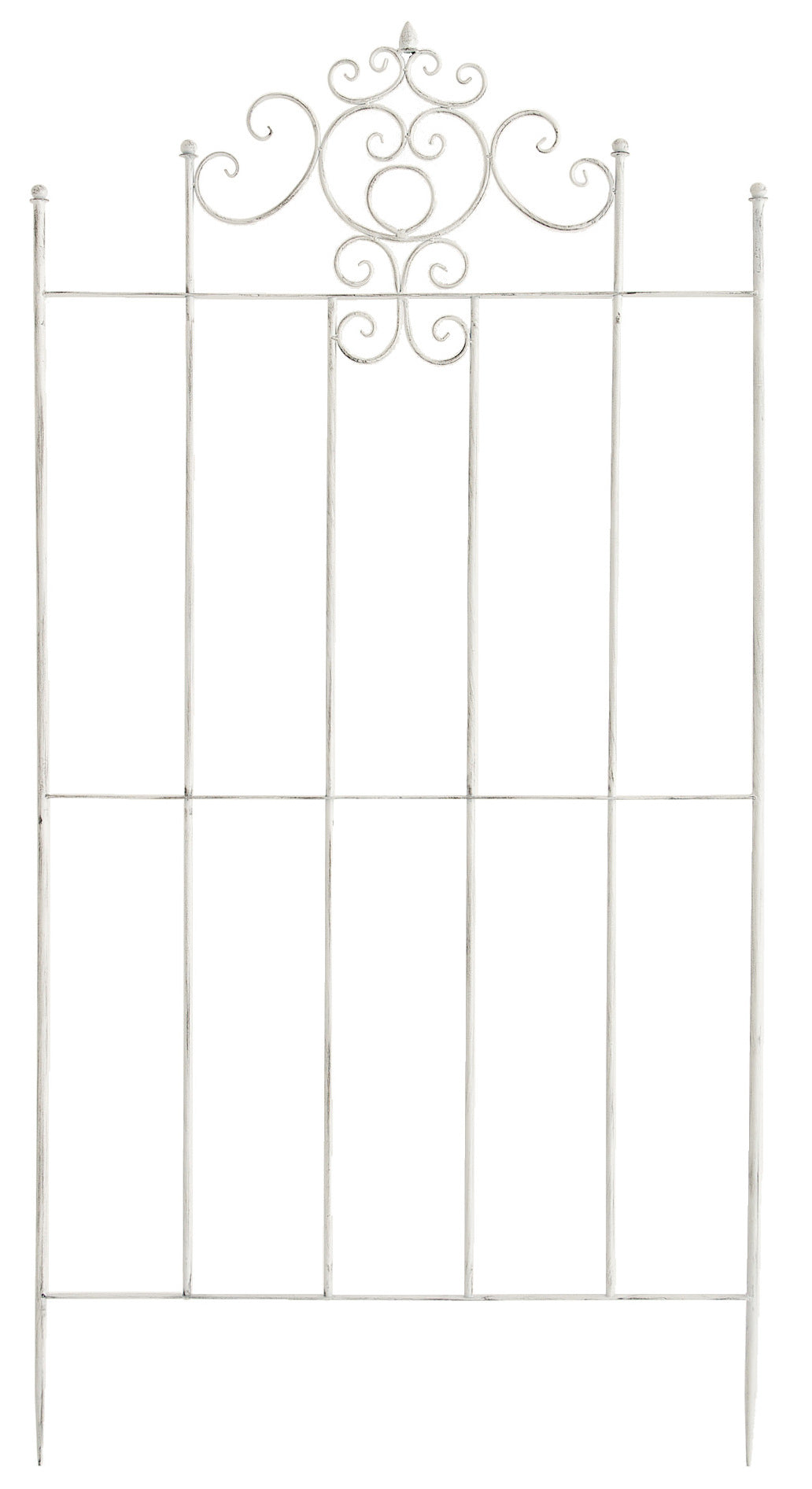 Set van 2 Trellis Paula 170 x 86 cm antiek/wit antik weiß