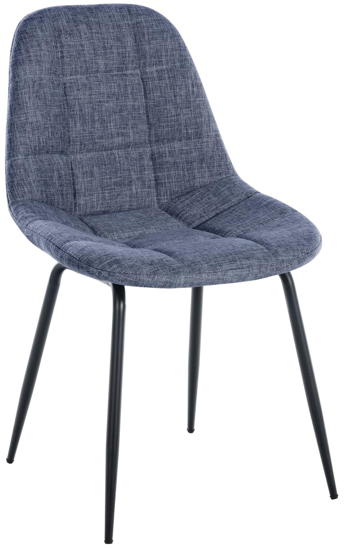 Eetkamerstoel Tom blauw,Stof blau