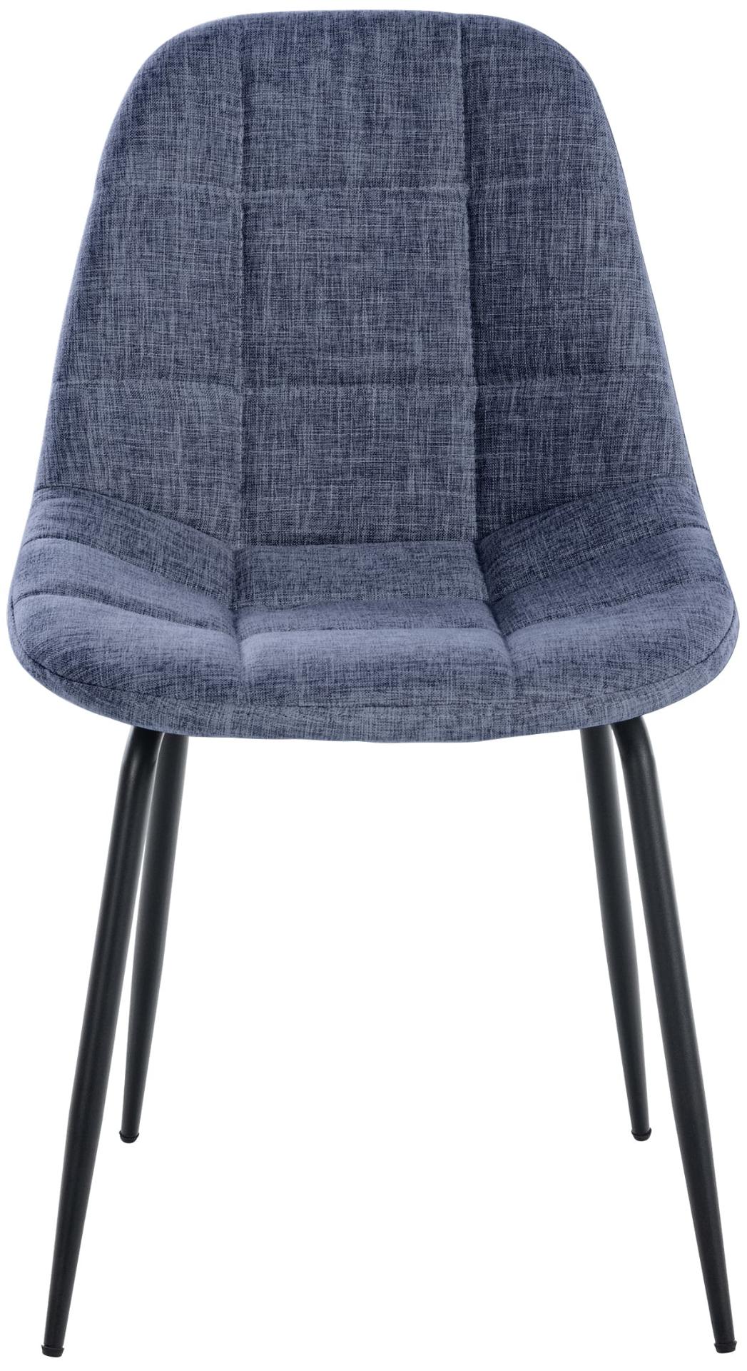 Eetkamerstoel Tom blauw,Stof blau