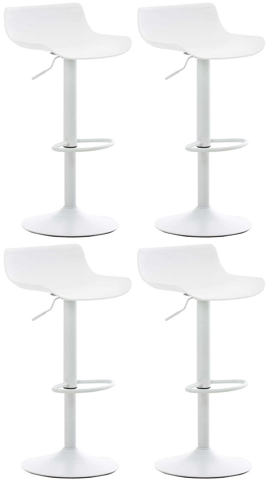 4er Set Barhocker Aveiro weiß