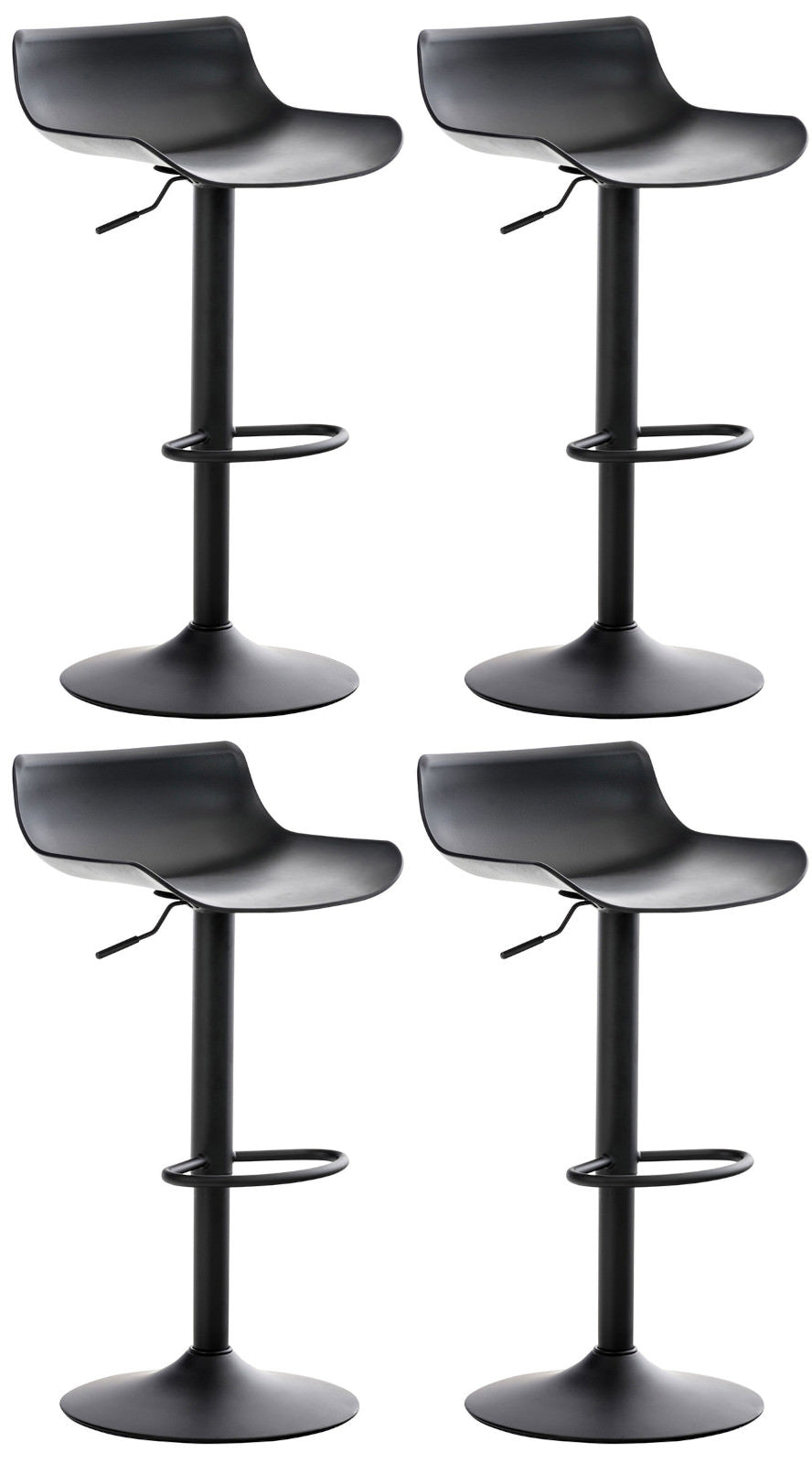 4er Set Barhocker Aveiro schwarz