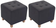 Set van 2 hockers Pharao donkergrijs dunkelgrau