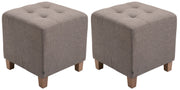 Set van 2 hockers Pharao taupe taupe