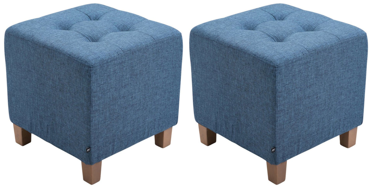 Set van 2 hockers Pharao blauw blau