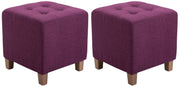 Set van 2 hockers Pharao purper lila
