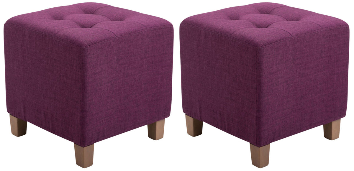 Set van 2 hockers Pharao purper lila