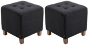 Set van 2 hockers Pharao zwart schwarz