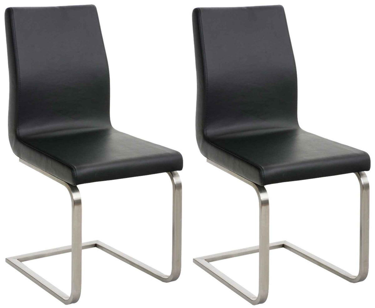 2er Set Esszimmerstühle Belfort schwarz