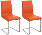 2er Set Esszimmerstühle Belfort orange
