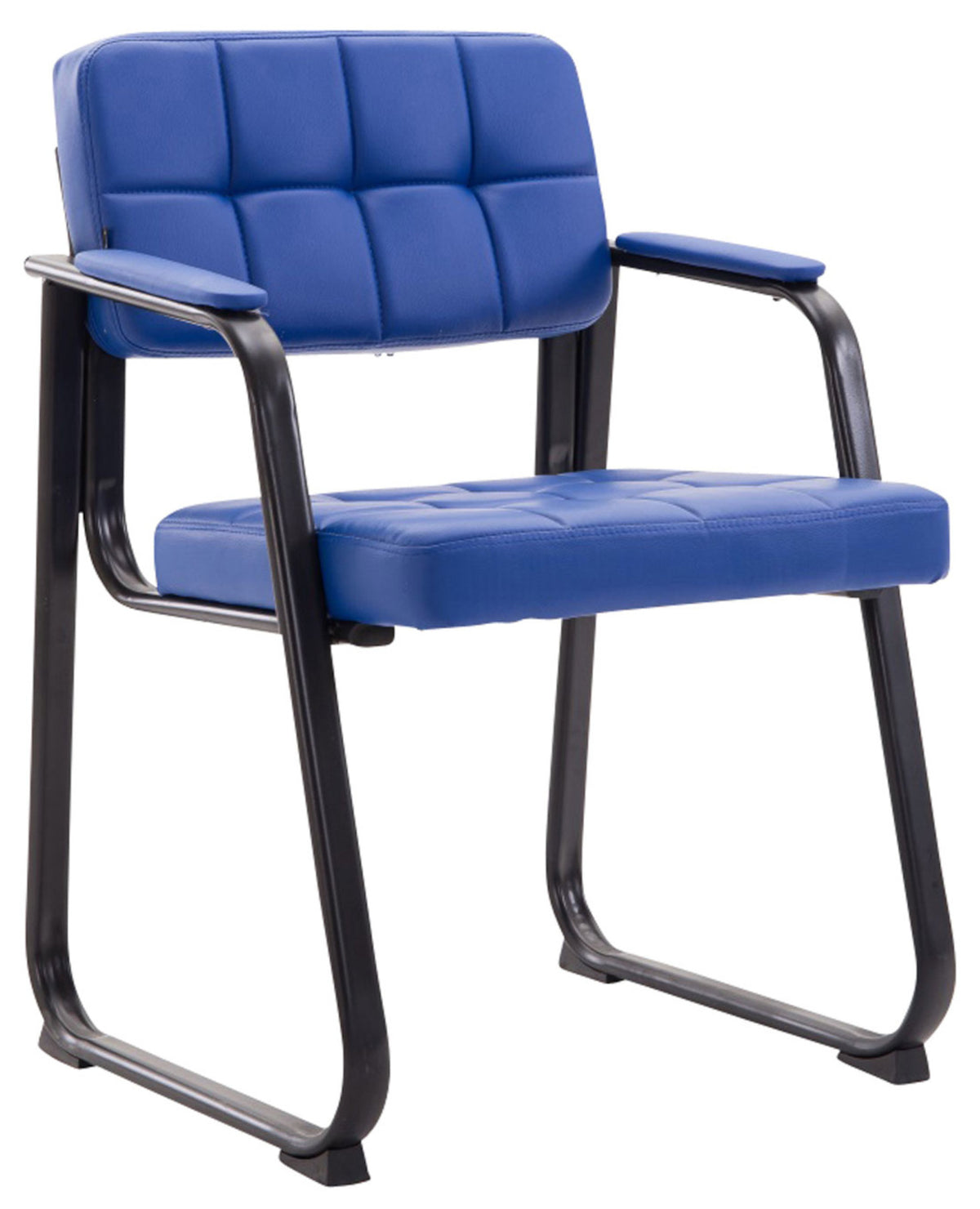 Set van 2 eetkamerstoelen Canada B Kunstleer blauw blau
