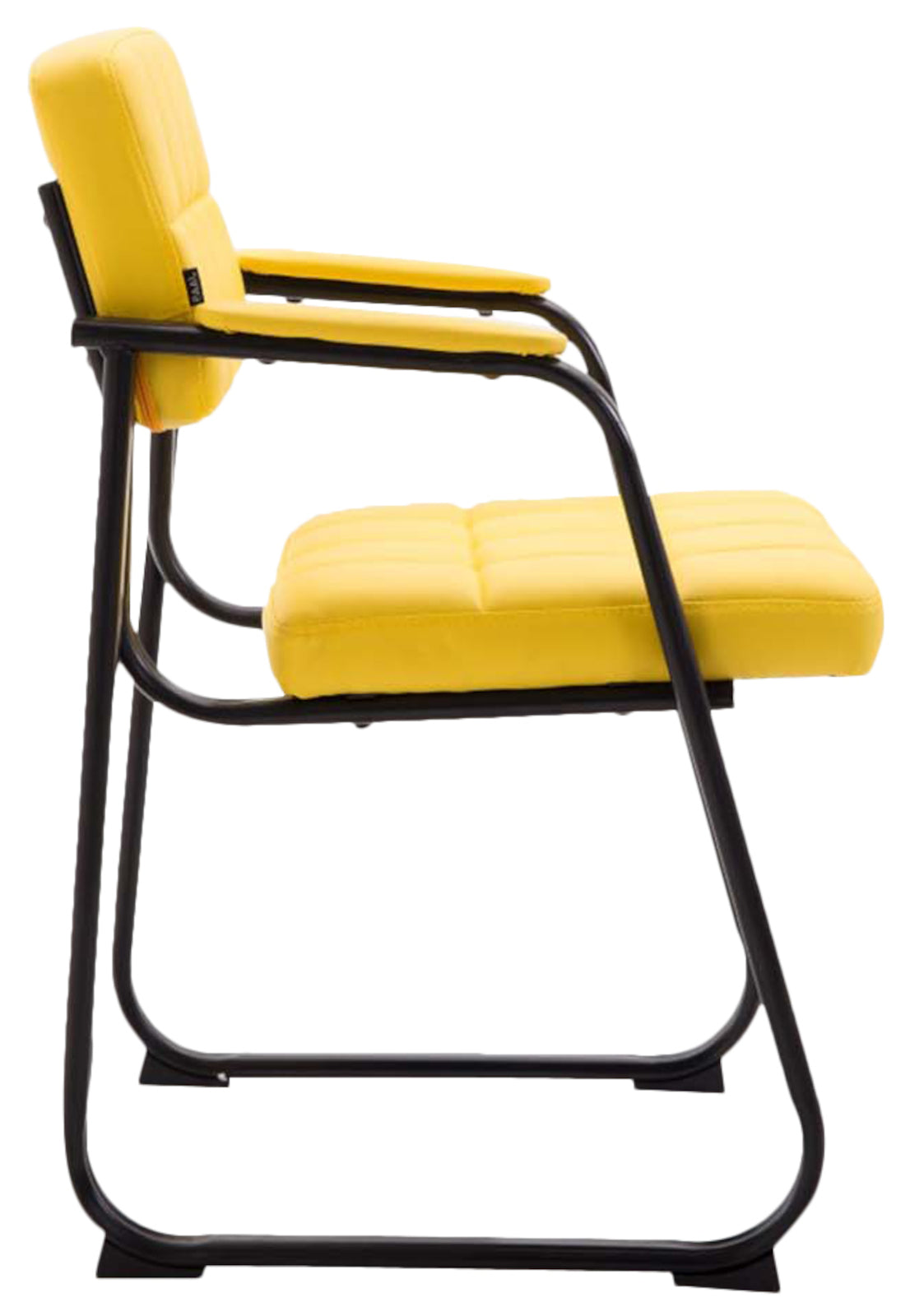 Set van 2 eetkamerstoelen Canada B Kunstleer geel gelb