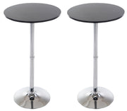Set van 2 statafels rond Ø 60 cm zwart schwarz