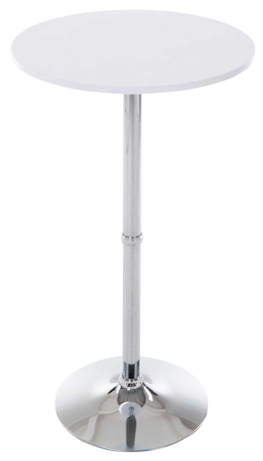 Set van 2 statafels rond Ø 60 cm mat wit weiß matt