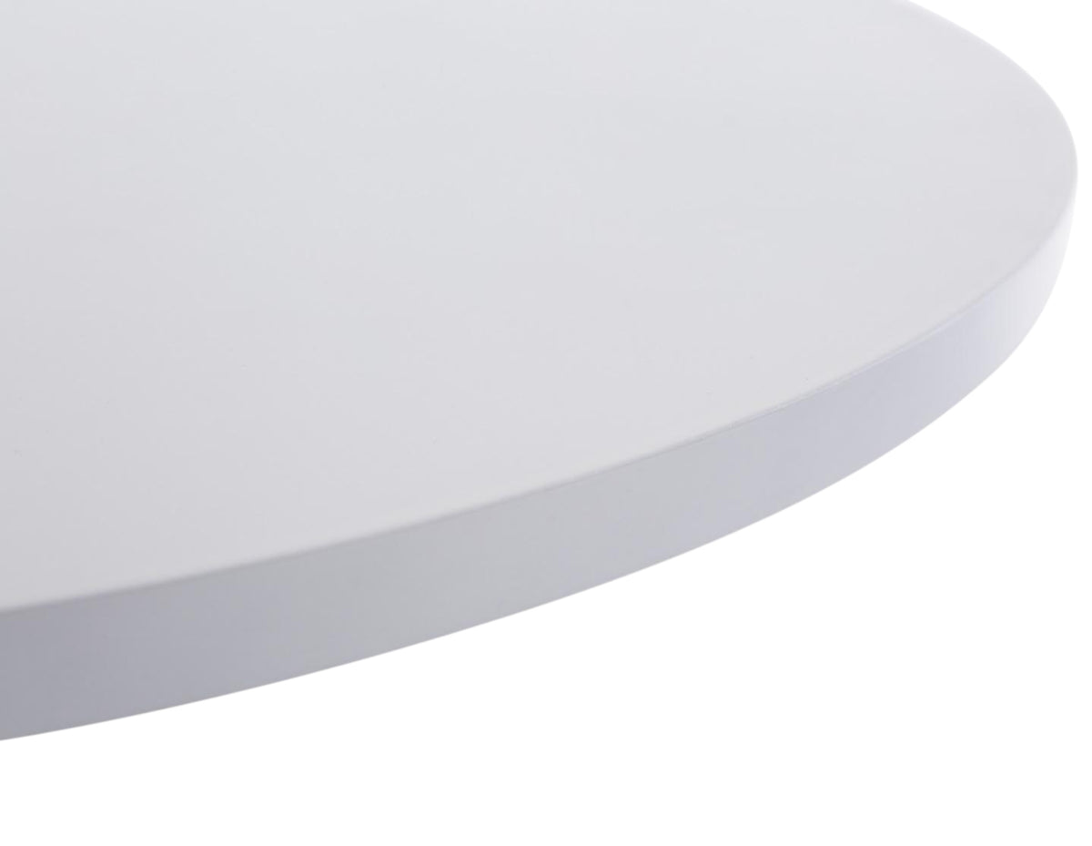Set van 2 statafels rond Ø 60 cm mat wit weiß matt