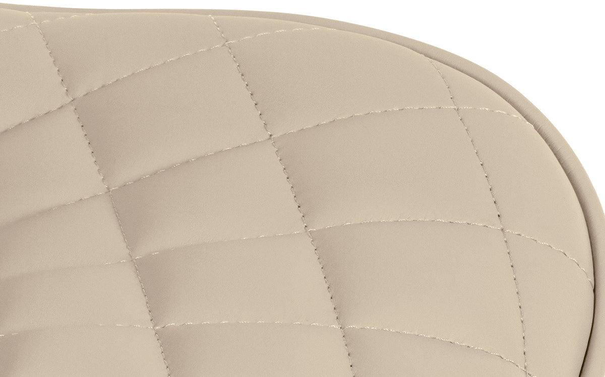2er Set Barhocker Minosa Kunstleder creme