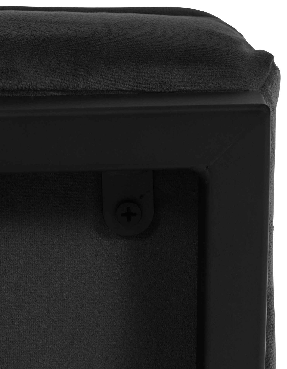 Lounger Avon Fluweel zwart schwarz