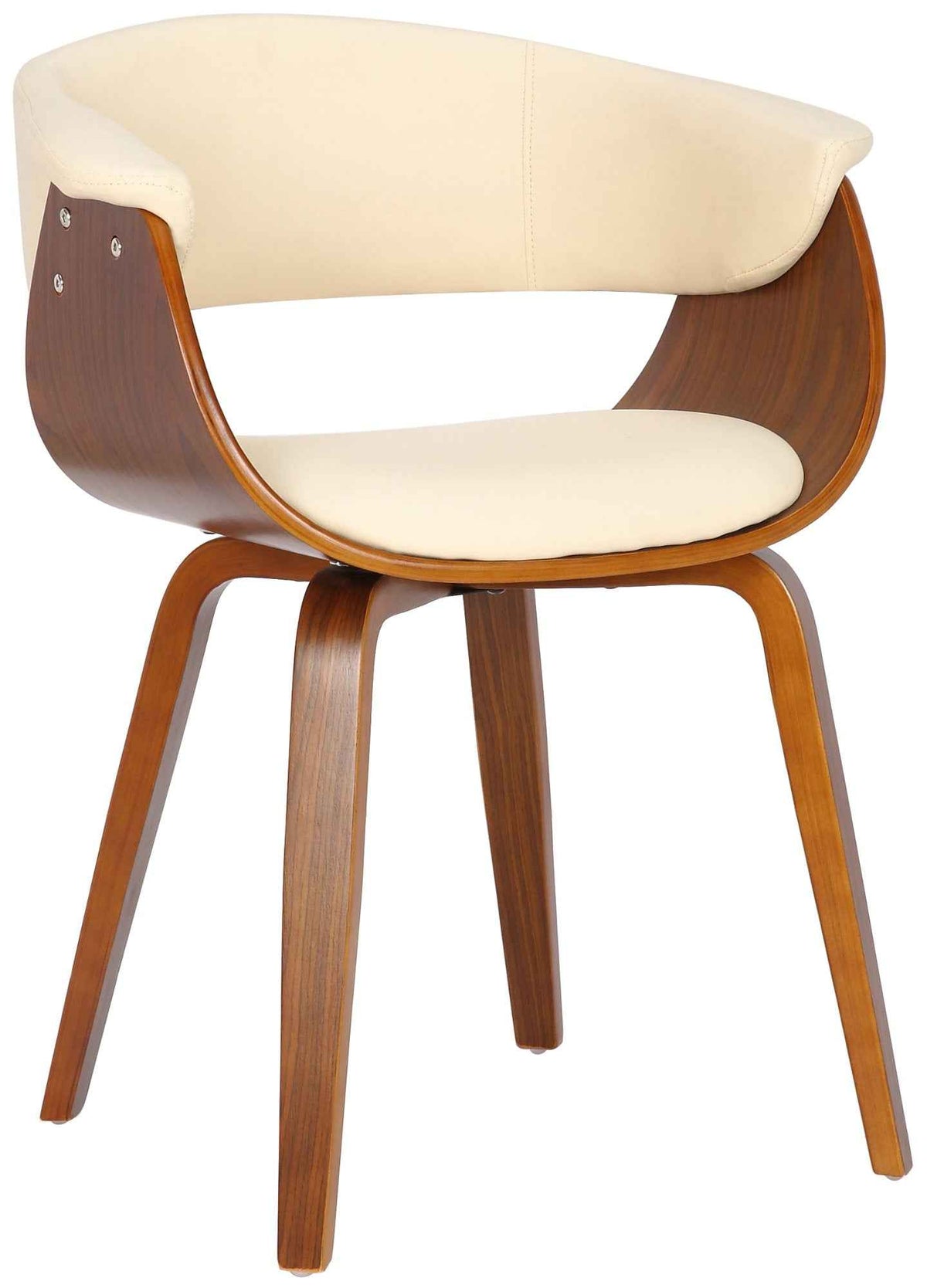 Eetkamerstoel Bruce - Kunstleer creme creme