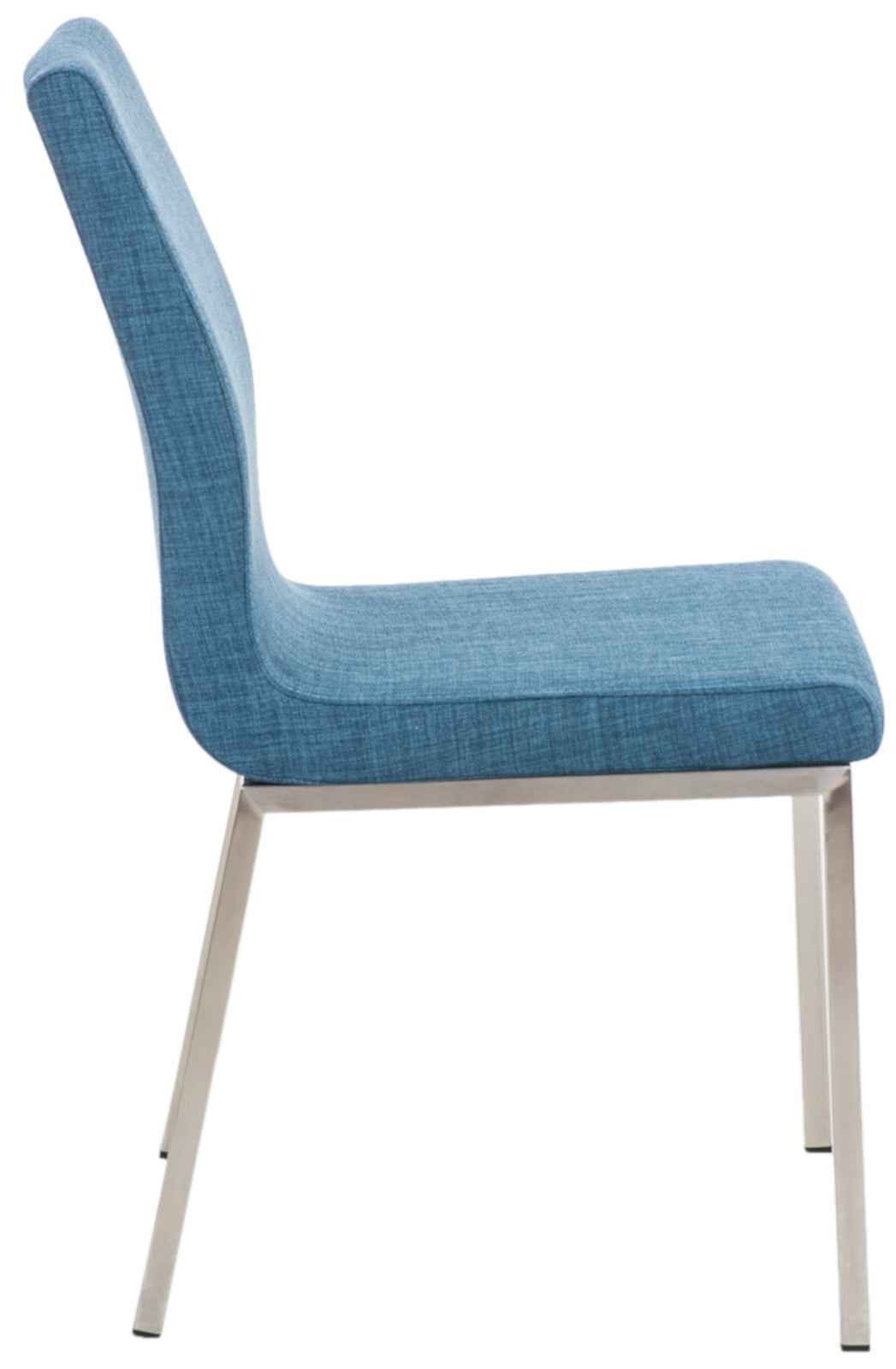 Set van 2 eetkamerstoelen Colmar stof blauw blau