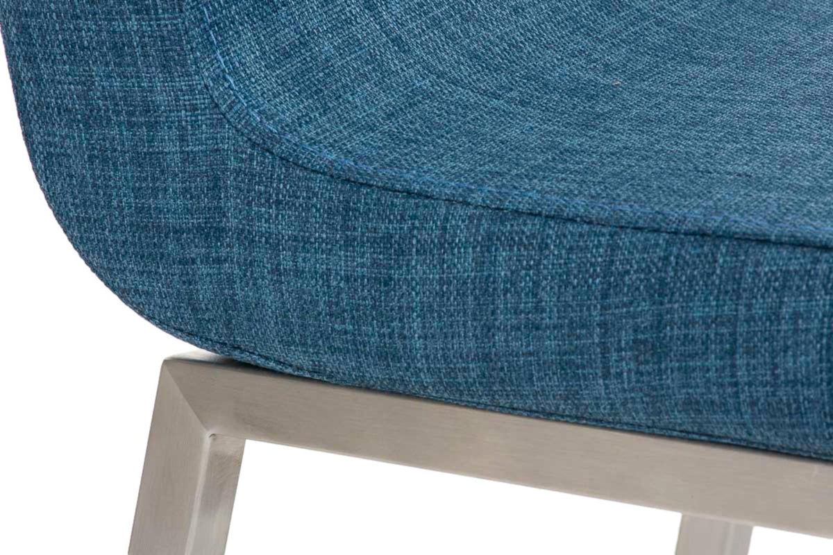 Set van 2 eetkamerstoelen Colmar stof blauw blau