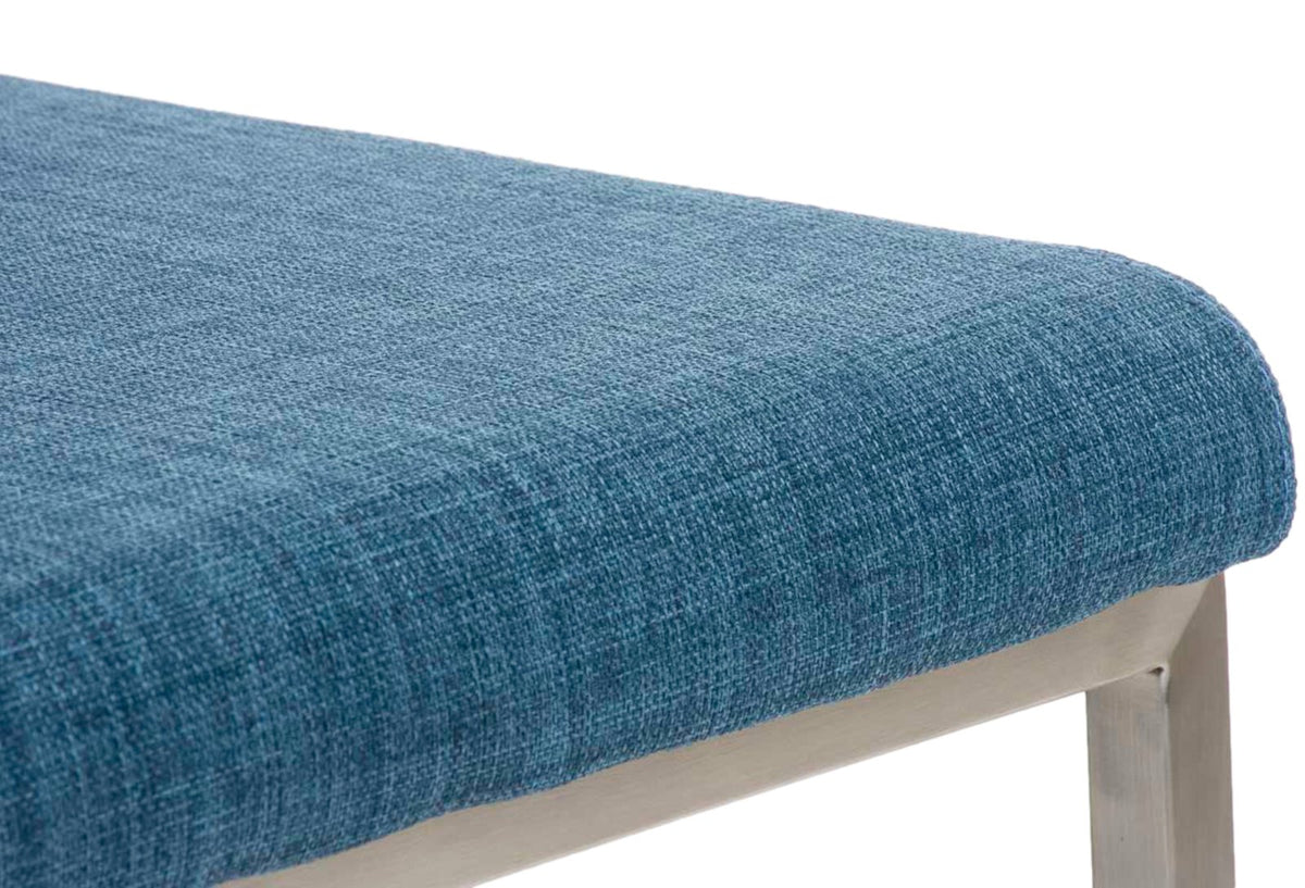 Set van 2 eetkamerstoelen Colmar stof blauw blau