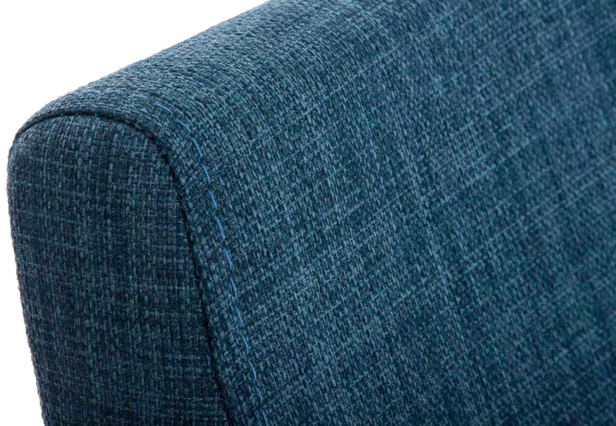 Set van 2 eetkamerstoelen Colmar stof blauw blau