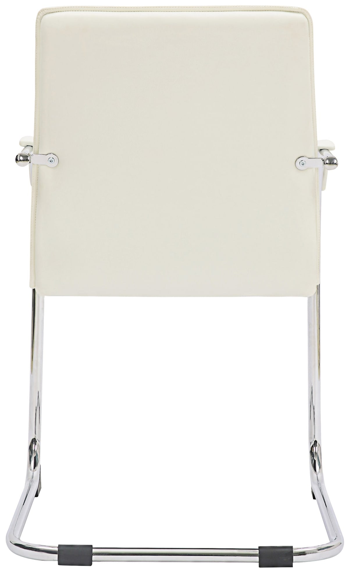 Set van 2 Eetkamerstoelen Tira kunstleer wit weiß