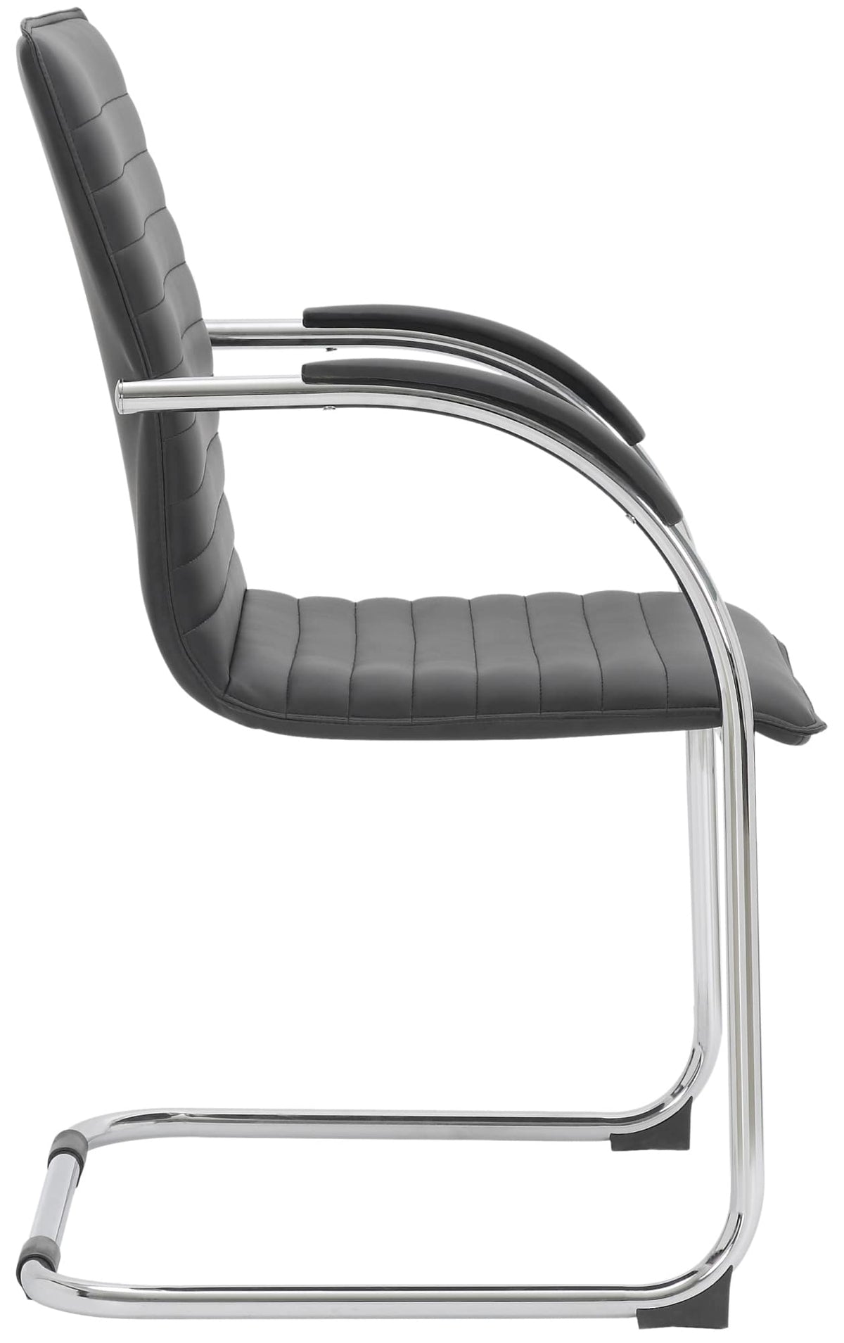 Set van 2 Eetkamerstoelen Tira kunstleer zwart schwarz