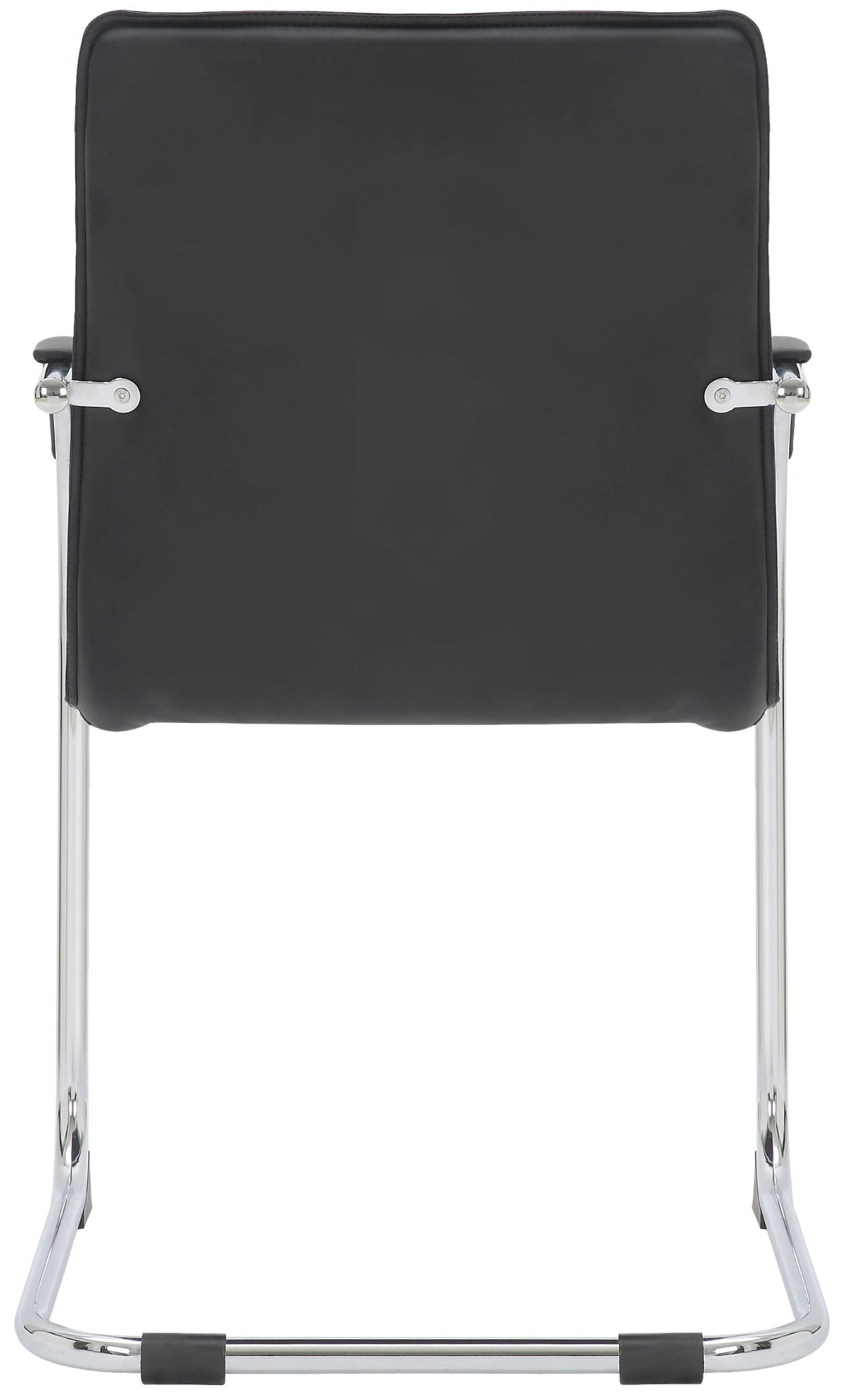 Set van 2 Eetkamerstoelen Tira kunstleer zwart schwarz