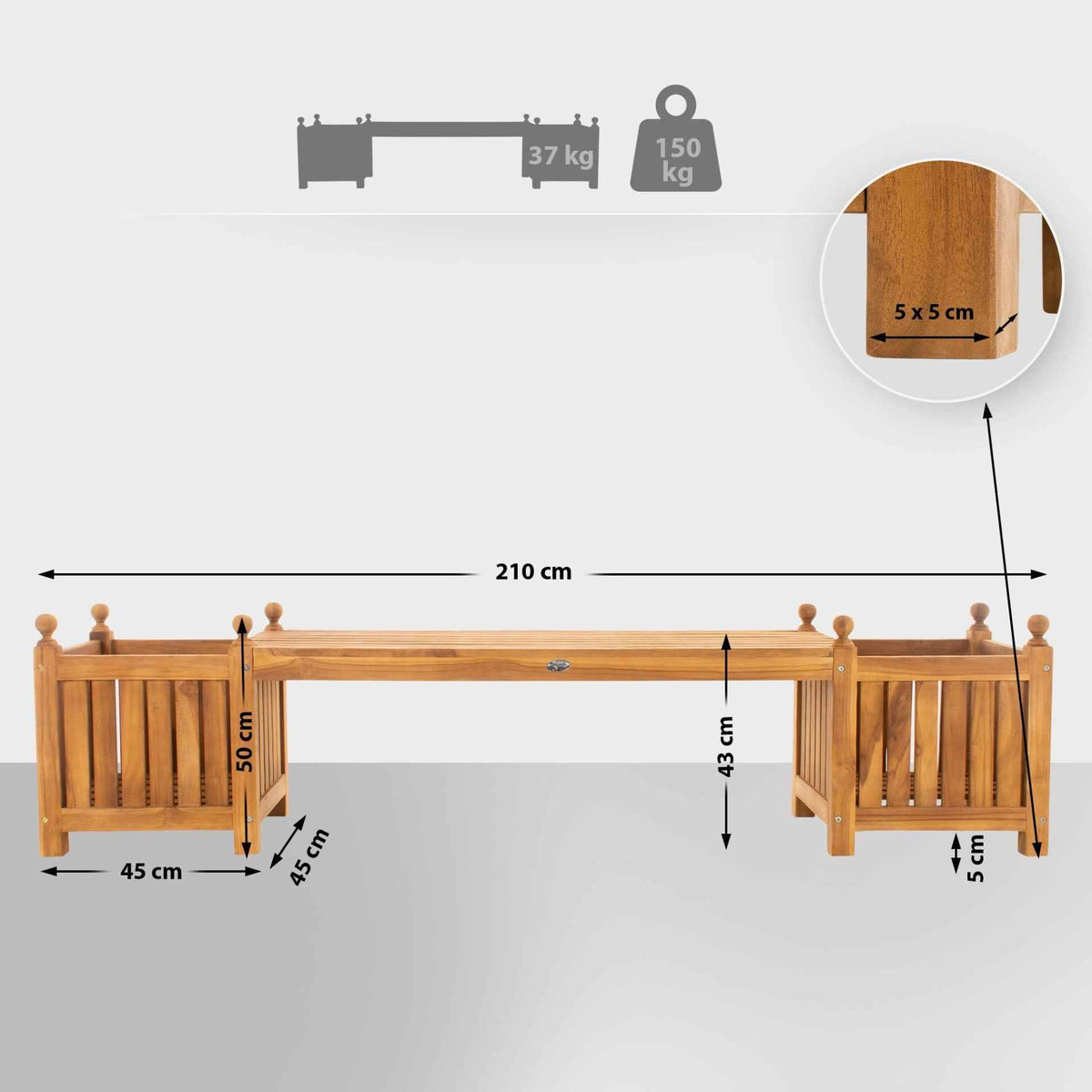 Teak bank Boston teak teak