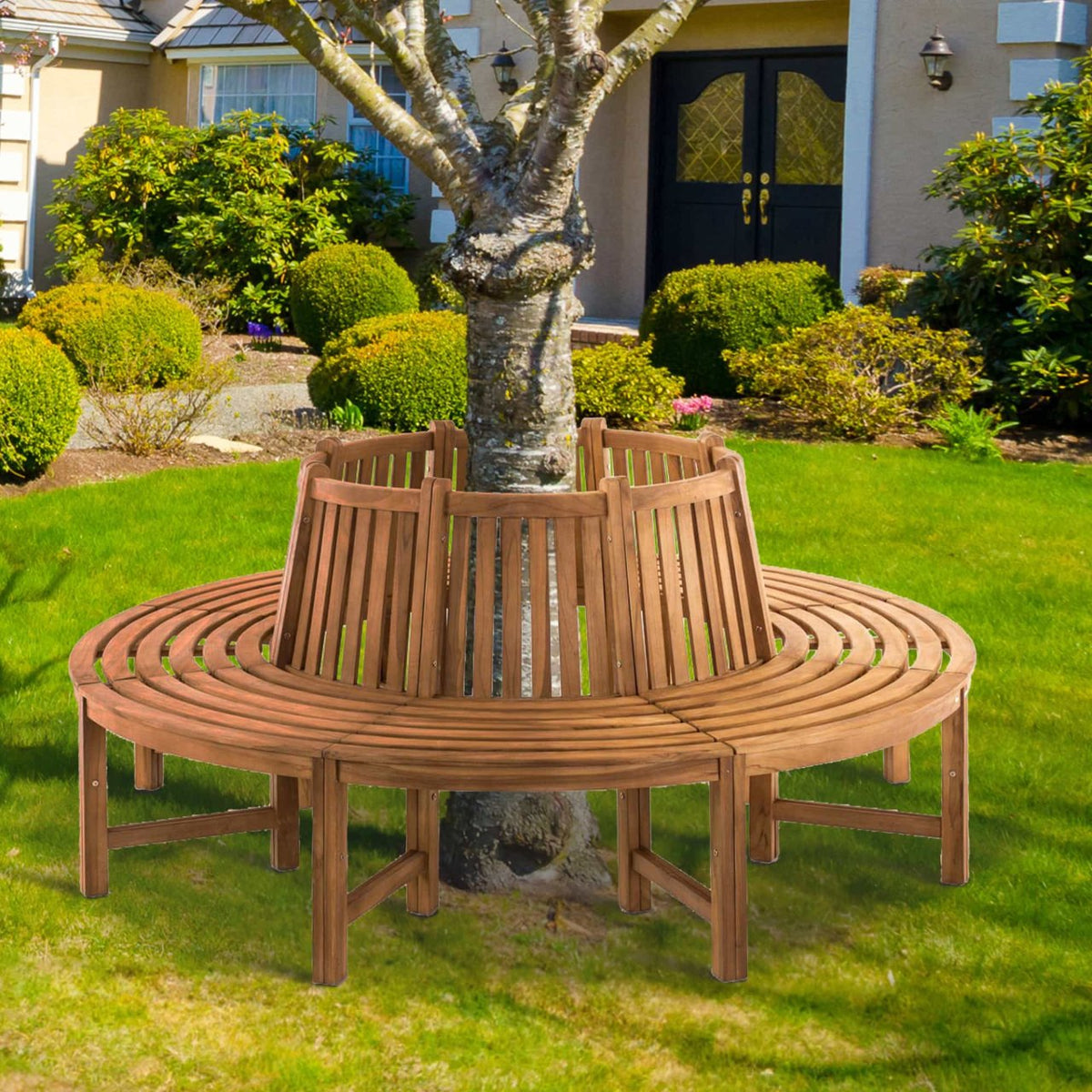 TuinbankNovum rond 200 cm,teak teak
