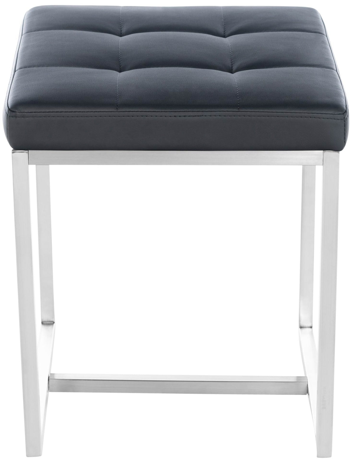 Set van 2 Hockers Barci - Kunstleer zwart schwarz