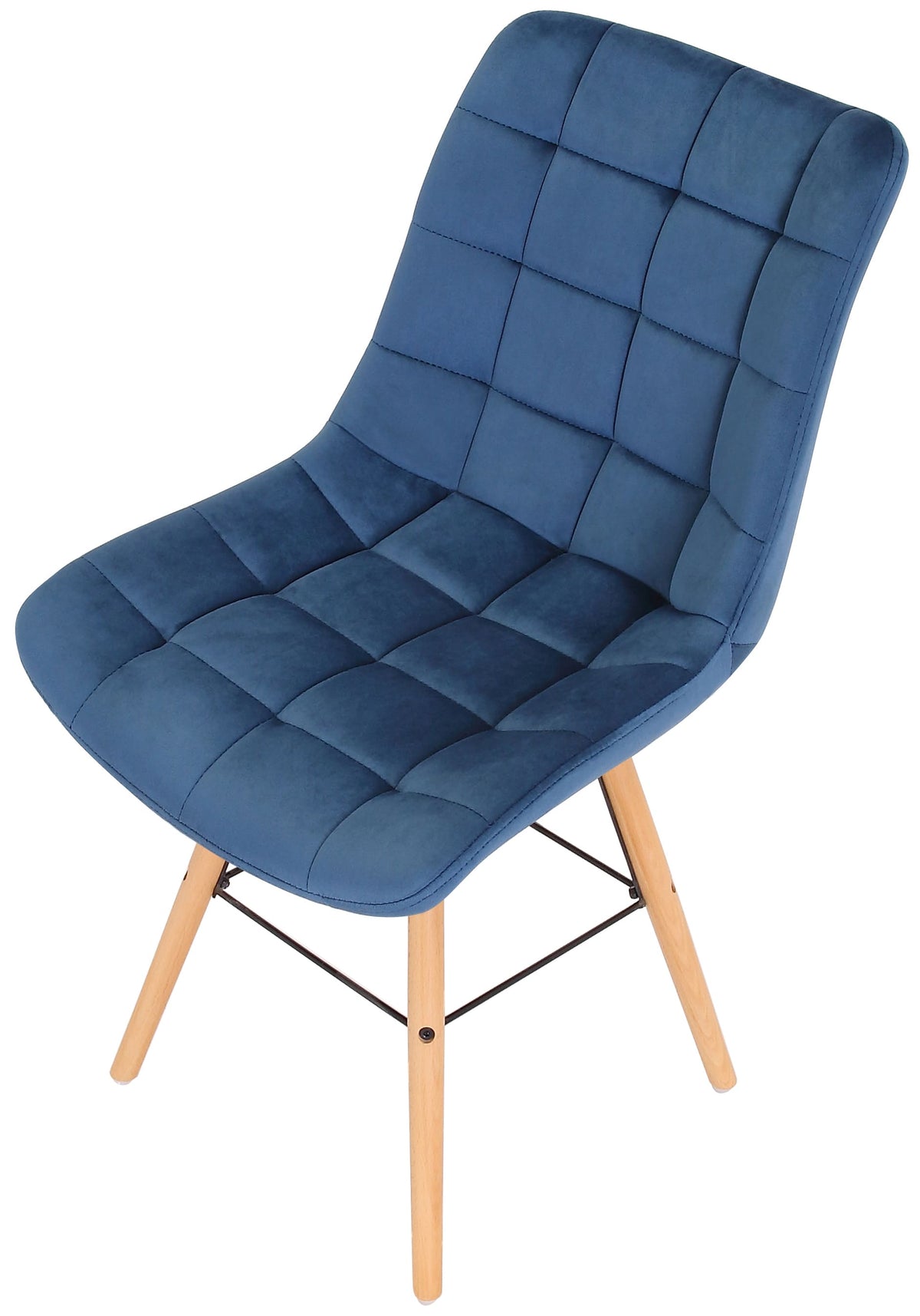 Eetkamerstoel Leni fluweel blauw blau
