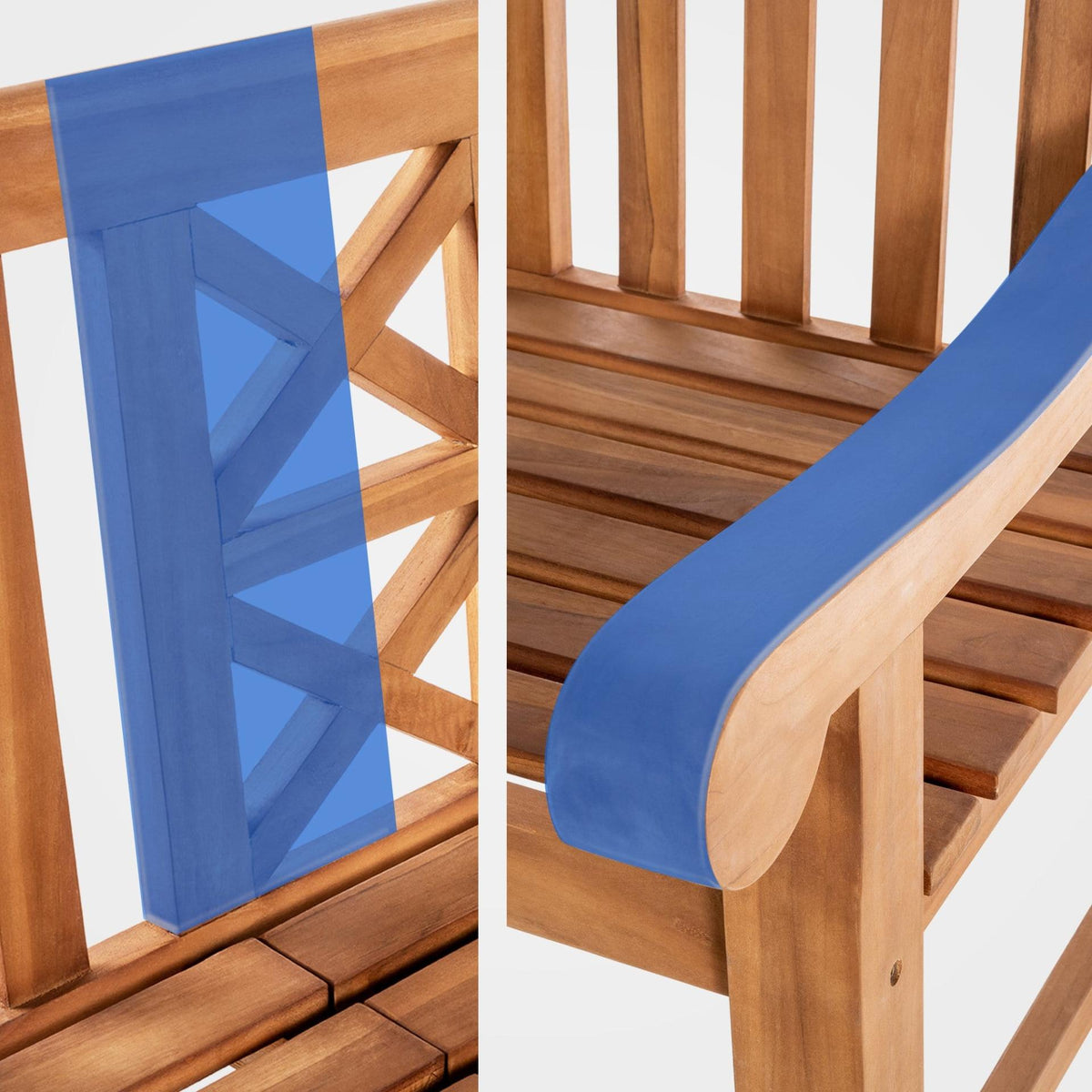Tuinbank Luka Teak teak,150 cm teak