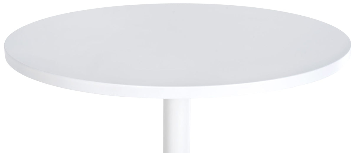 Statafel rond wit/wit weiß/weiß
