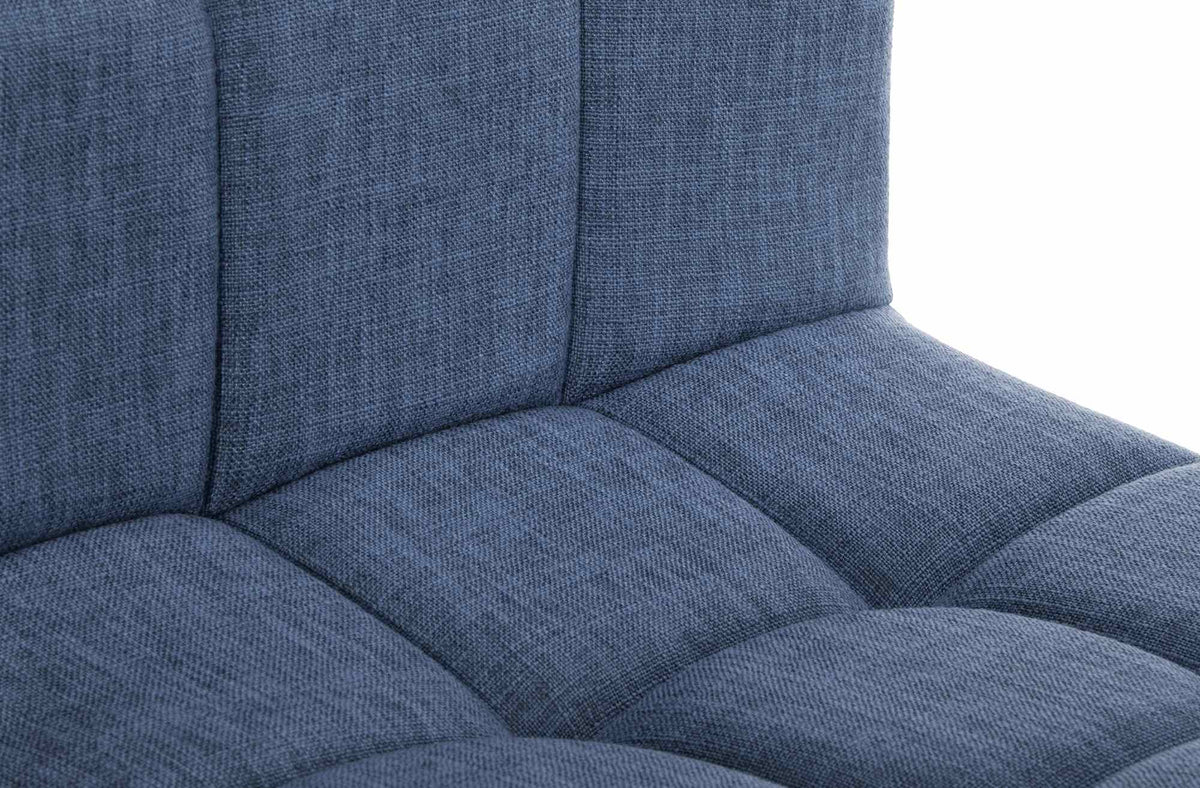 Barkruk Calma Stof blauw,wit blau