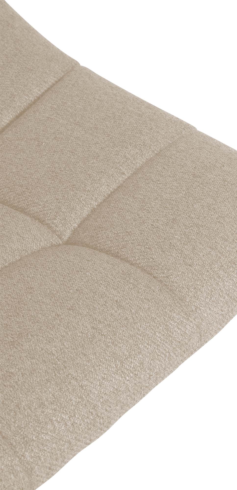 Barkruk Jerry Stof creme,chroom creme