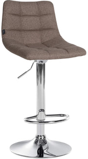 Barkruk Jerry Stof taupe,chroom taupe