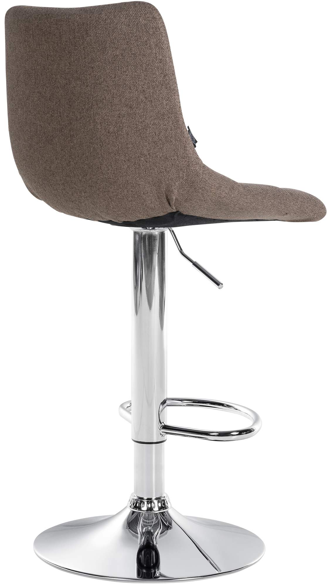 Barkruk Jerry Stof taupe,chroom taupe